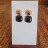 Minimalist Black Earrings - Image 2