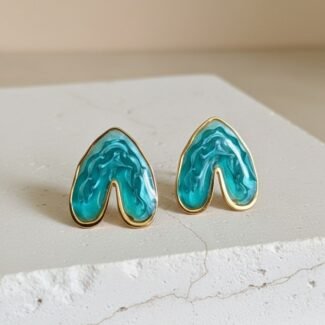 Turquoise Heart Earring