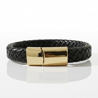 Men's Magnet Lock Leather Bracelet