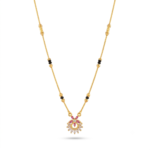 Gold Ruby Stone Mangalsutra
