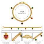 Heart Bead Charm Bracelet (loose)