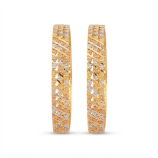 Gold & Rhodium Bangles