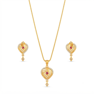 Heart-shape Loop Pendant Set