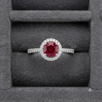 Ruby Round-cut Ring